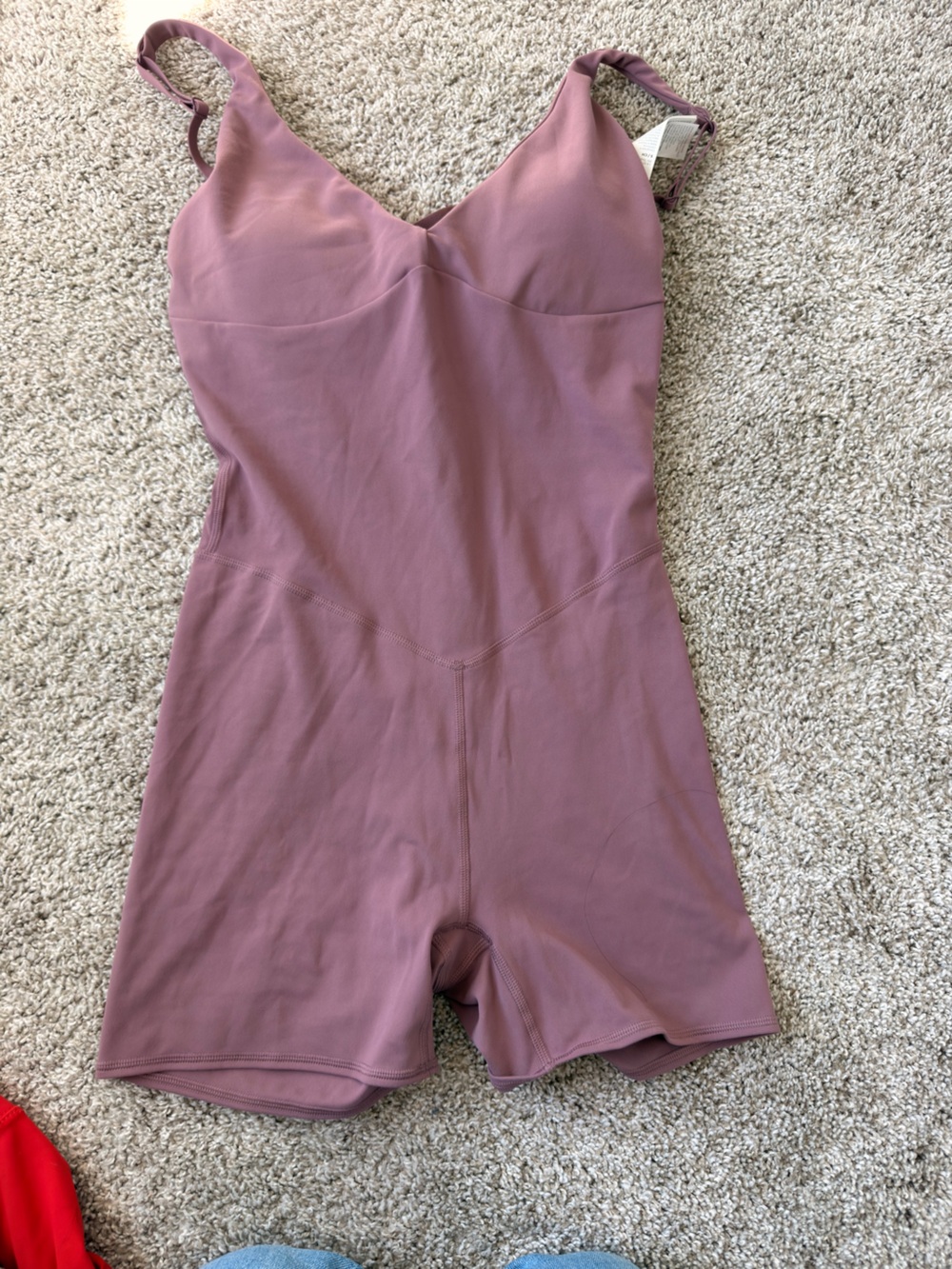 Fabletics Mauve V-Neck Performance Pencil Romper